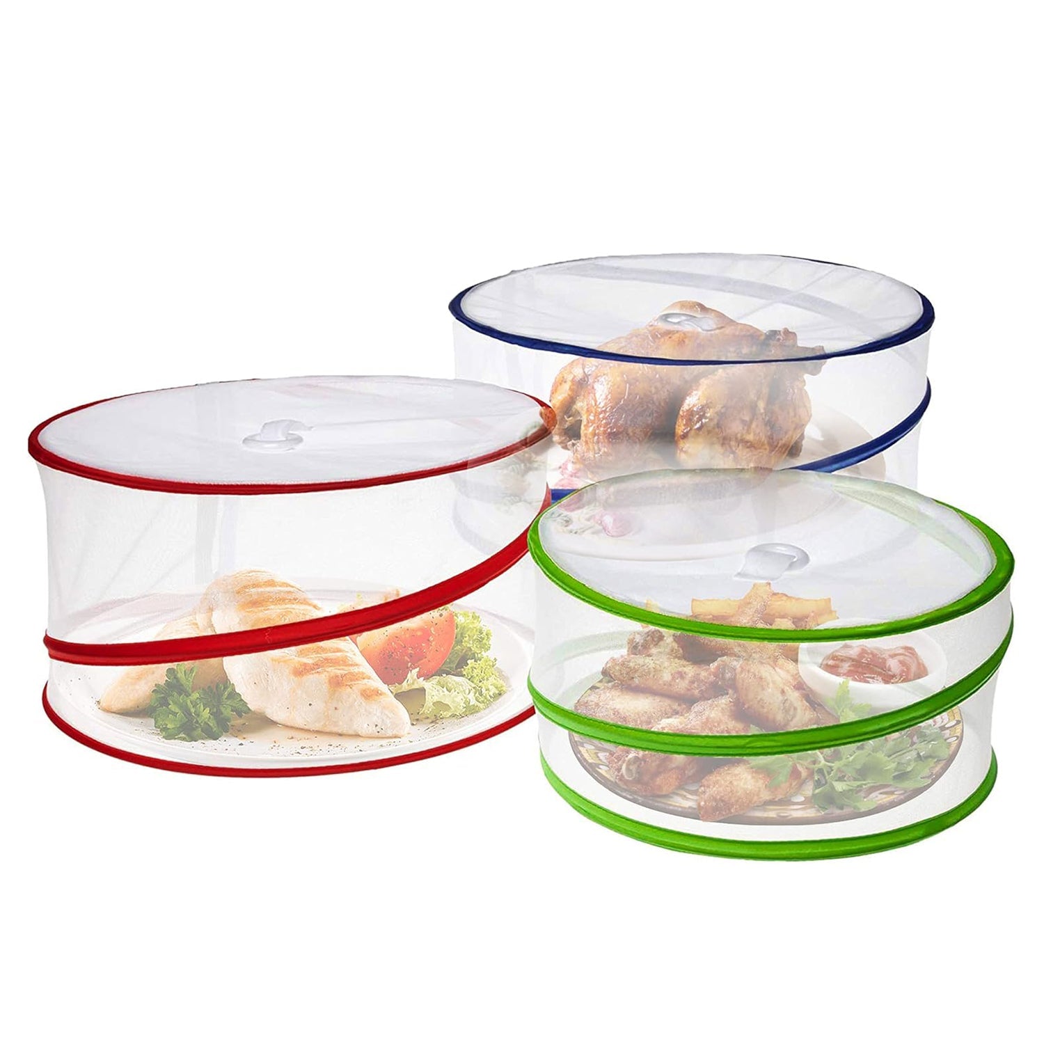Pop Up Food Covers, Mesh Fly Protection, Picnic Cover 3 Pack Main image
