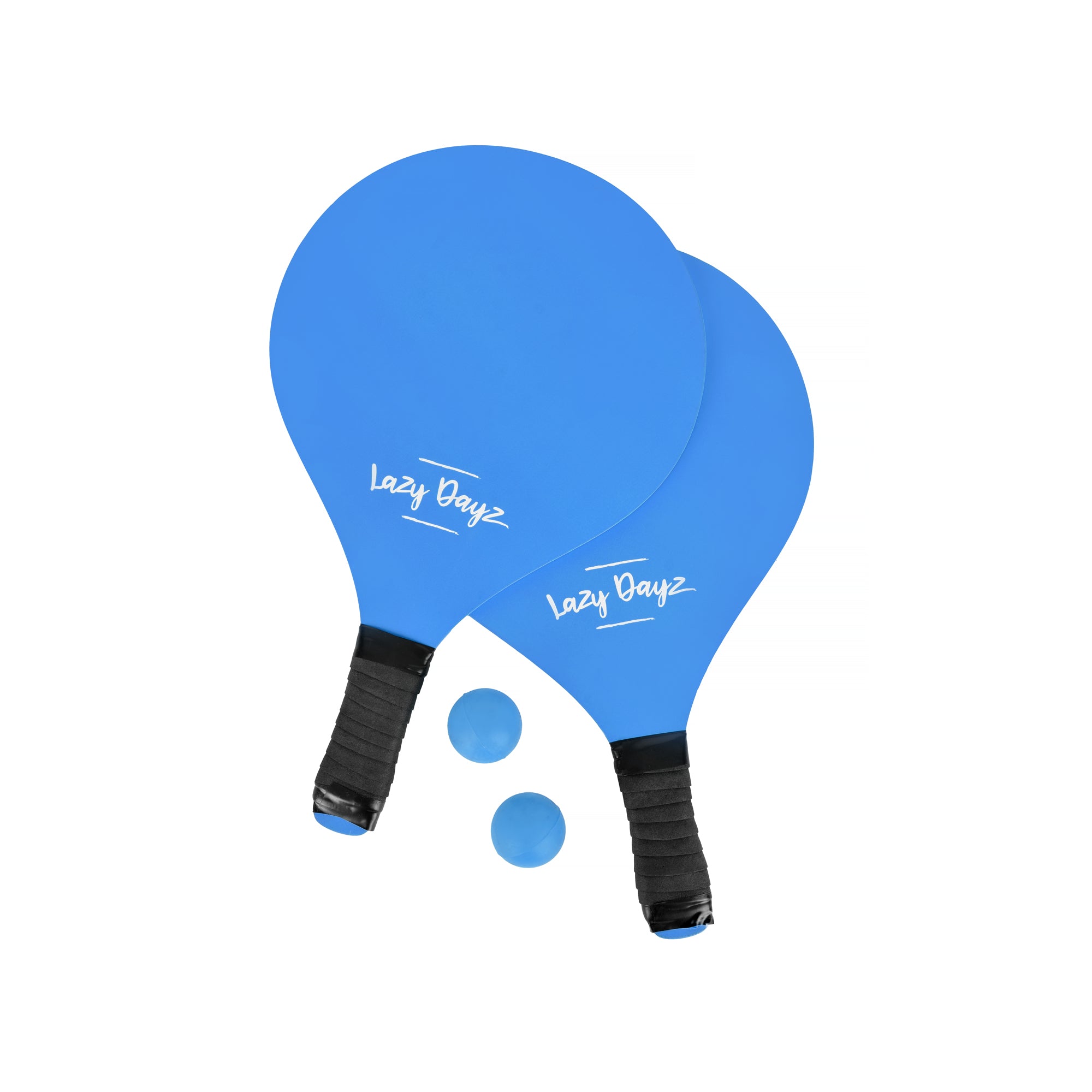 Lazy Dayz Summer Wooden Beach Bats and 2 Balls Blue Main image