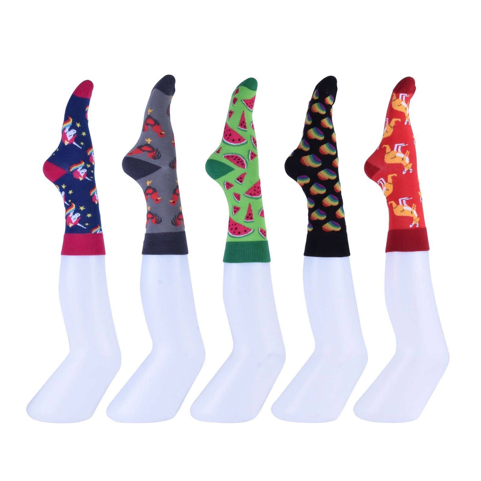 Colorful Socks - 8 Pairs Funny Colorful Dress Socks one Size 5-13 Men Socks Women Socks Secondary image