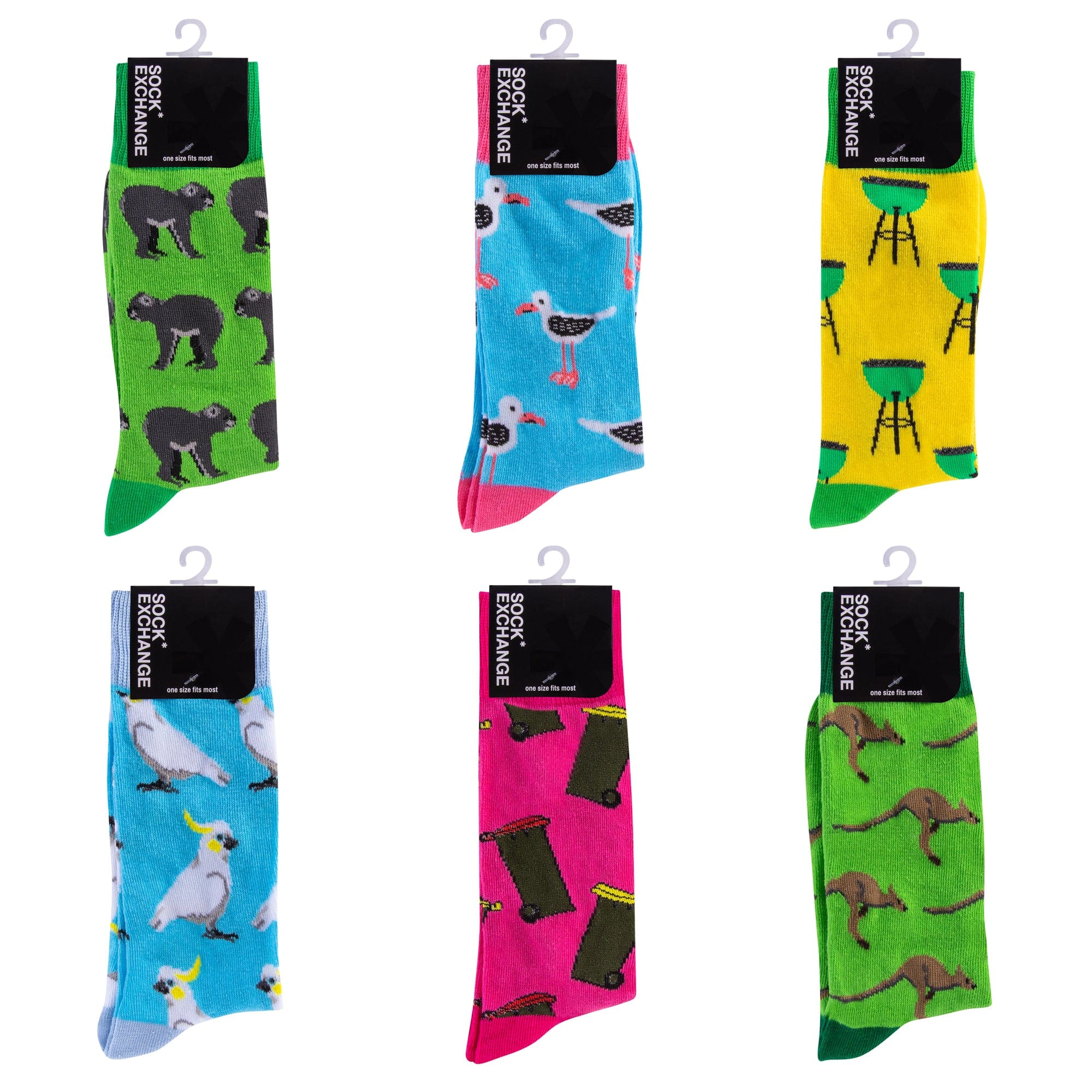 6 Pairs Fashion Novelty Funny Socks one Size 5-13 Men Socks Women Socks #2 Main image