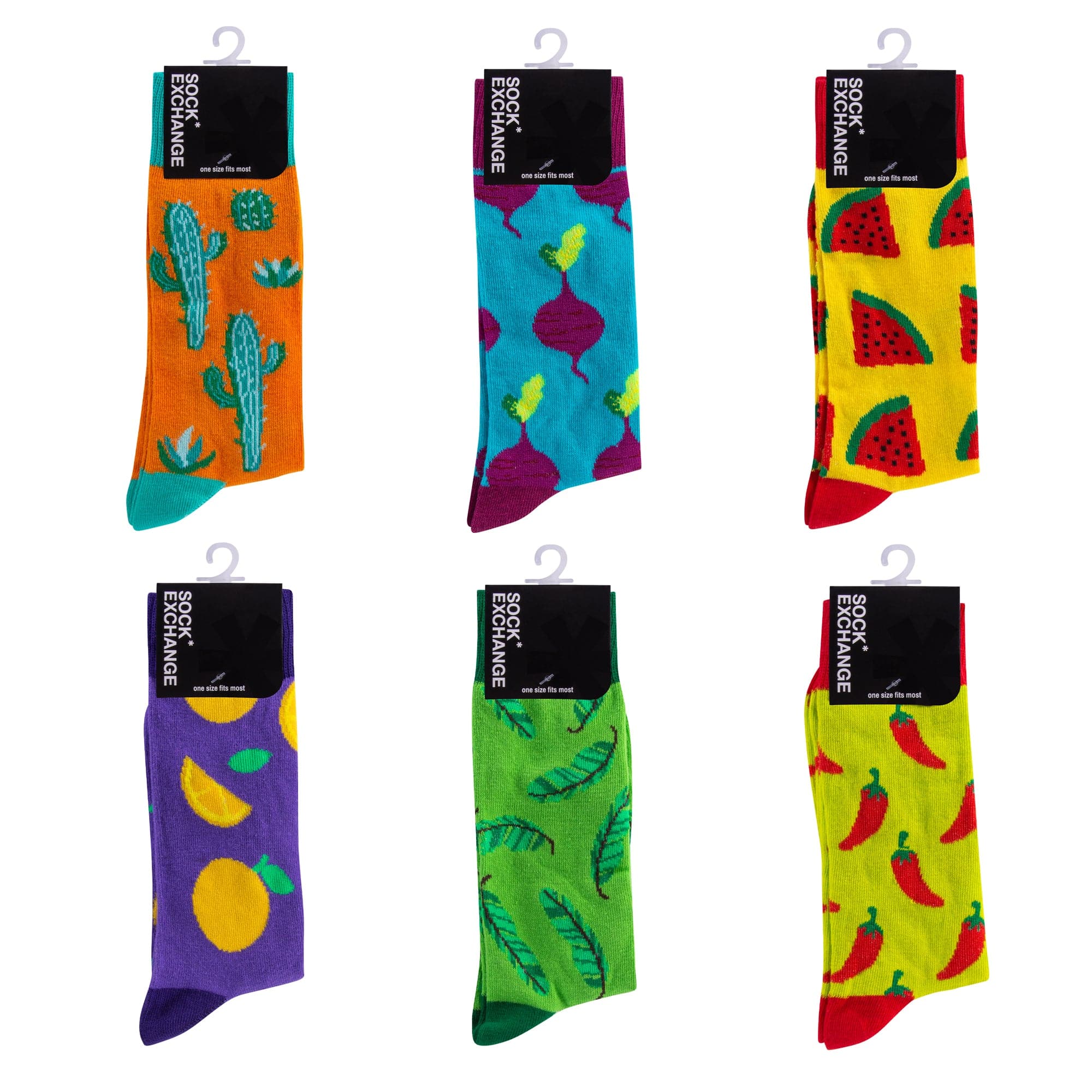 6 Pairs Fashion Novelty Funny  Socks one Size 5-13 Men Socks  Women  Socks #5 Main image