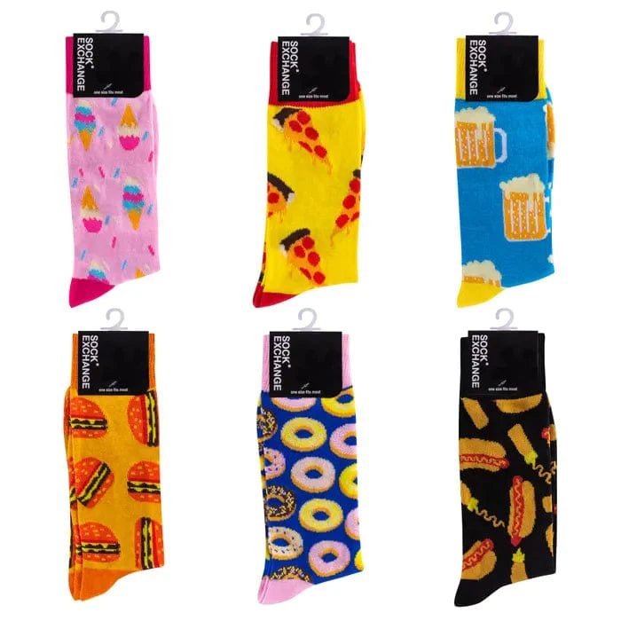 6 Pairs Fashion Novelty Funny  Socks one Size 5-13 Men Socks  Women  Socks #7 Main image