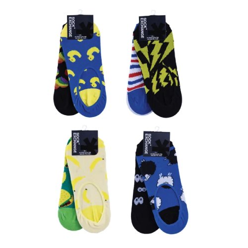 8 Pairs Unisex Novelty No Show Sock Cotton #1 Main image