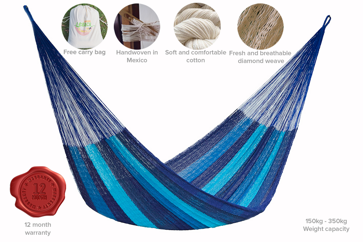 The Power nap Mayan Legacy hammock in Caribean Blue Colour Main image