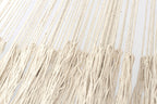 Outdoor undercover cotton Mayan Legacy hammock with hand crocheted tassels King Size Marble