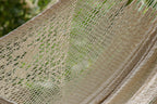 Outdoor undercover cotton Mayan Legacy hammock with hand crocheted tassels King Size Marble