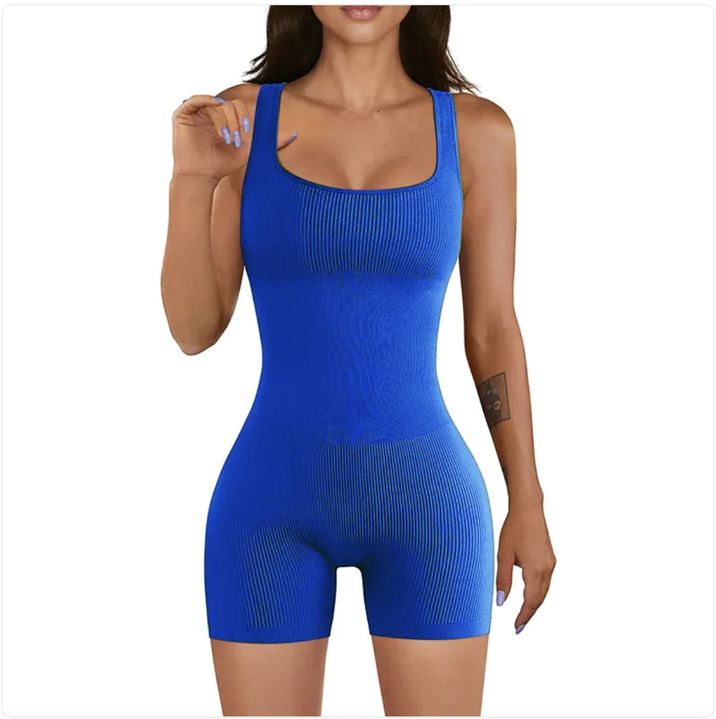 Women's Ribbed Yoga Jumpsuit