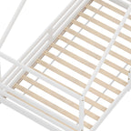 Artiss Bed Frame Wooden Kids Single House Frame White AMOS
