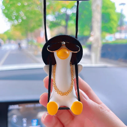 Anime Gypsum Swing Duck Car Interior Decoration