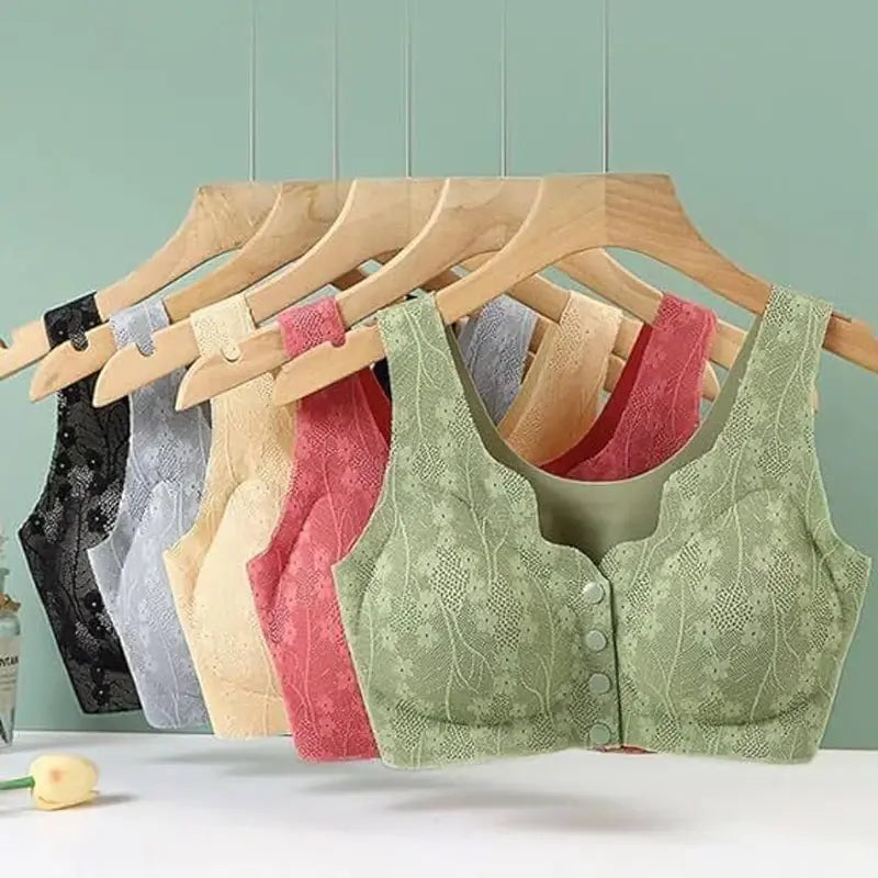 Elderly Underwear With Lace Tank Top Bra Main image