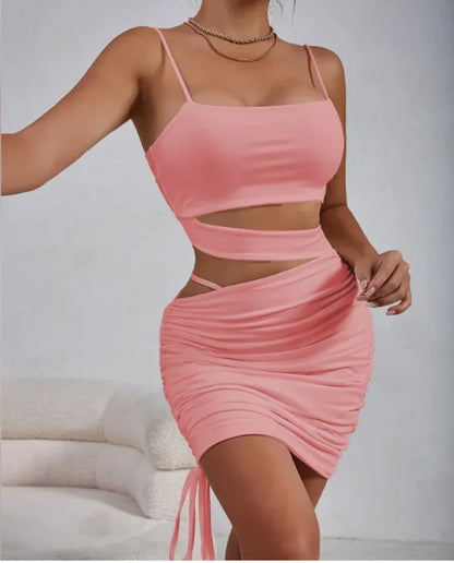 Women's Strappy Pleated Dress