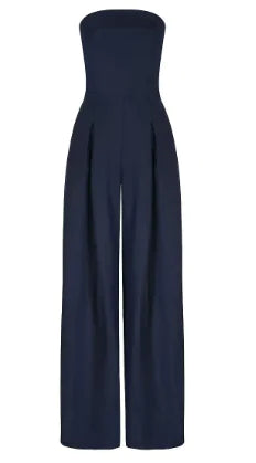 Women's Backless Wide Leg Jumpsuit