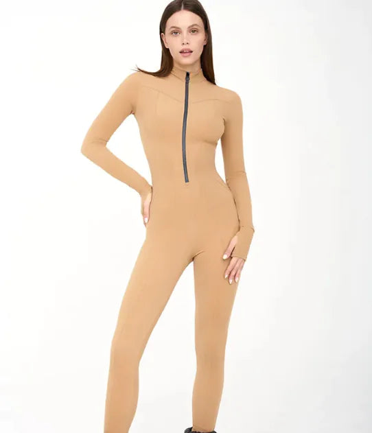 Women's High Waist Milk Silk Jumpsuit
