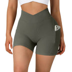 Women's High Waist Workout Seamless Fitness Yoga Shorts