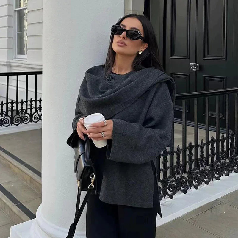 Asymmetry Chic Winter Coat