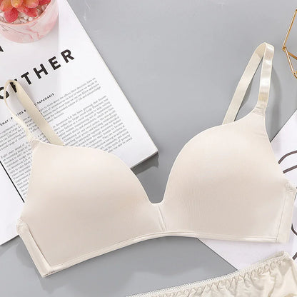 Breathable No Rims Gather Bra for Women