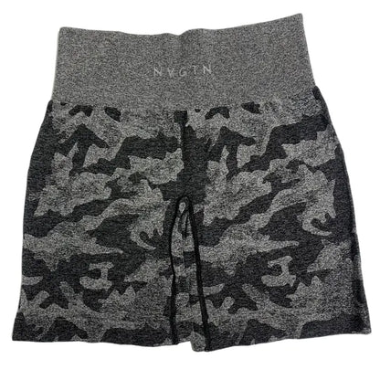 Women's Camo Seamless Activewear Yoga Shorts