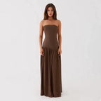 Women's Elegance Max Strapless Slit Dress