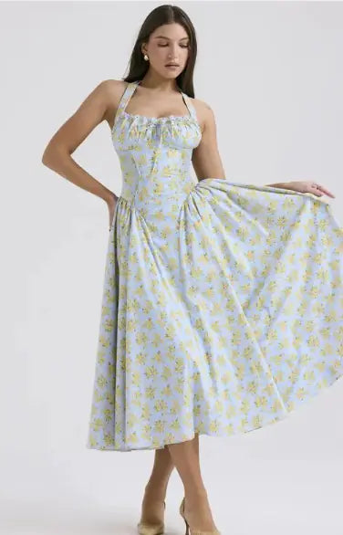 Women's Halter Lace Dress