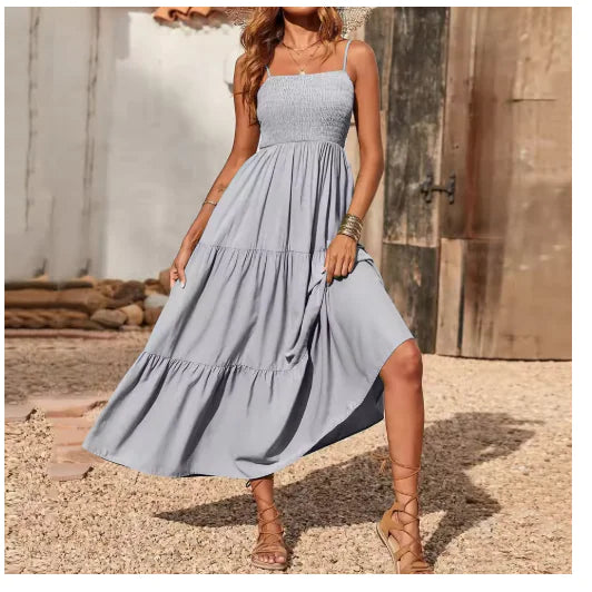 Multi Layer Chiffon Swing Dress Women