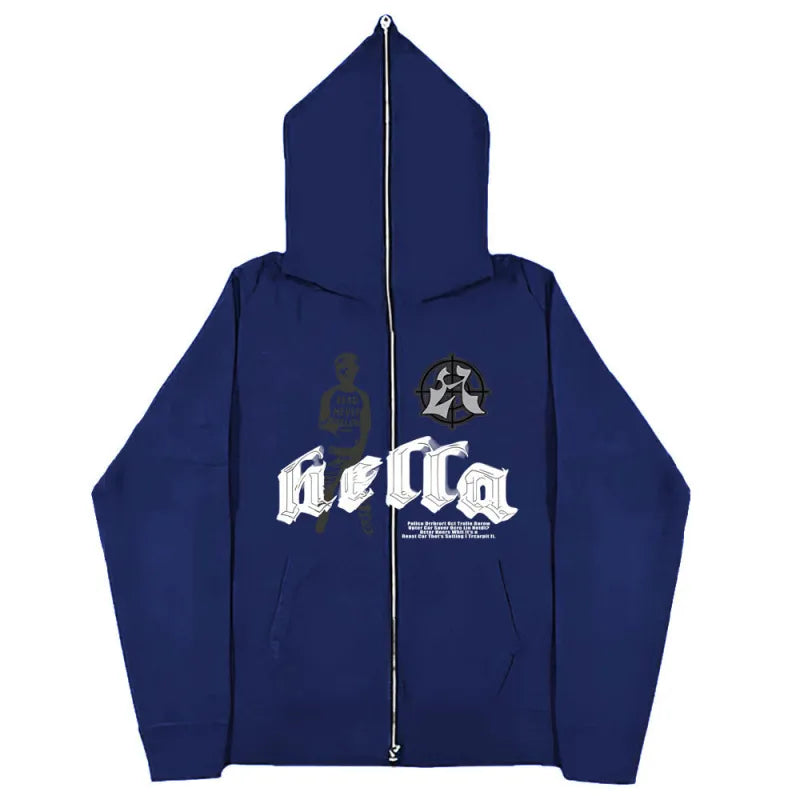 Unisex Oversized Zipper Hoodie
