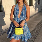 Women's Cross Border Amazon Sexy Backless Beach Dress