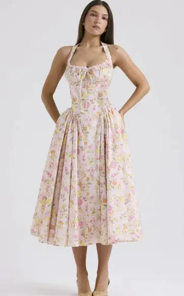 Women's Halter Lace Dress