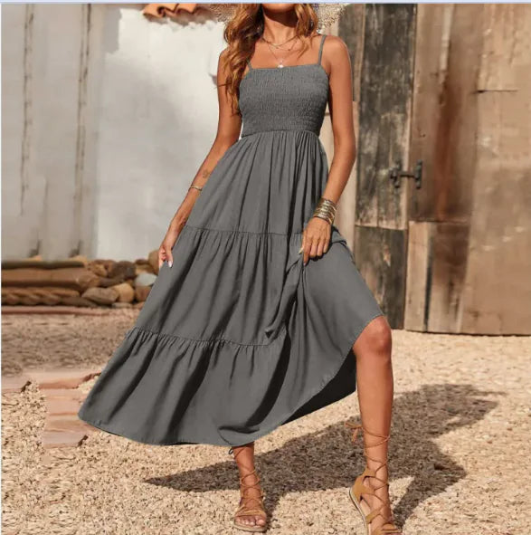 Multi Layer Chiffon Swing Dress Women