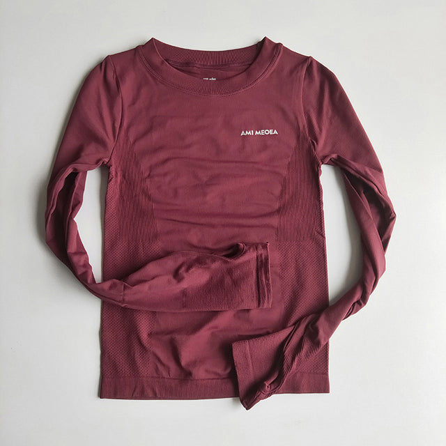 Women's Long Sleeve Yoga Fitness Tops