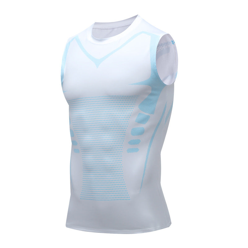 Men's Athletic Sleeveless Compression Tank Top for Sports