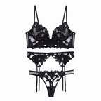 Women's French Lace Lingerie Women's Lingerie Unbranded Black M