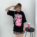 Short Sleeve Oversized Anime Tshirt