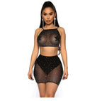 Women's Rhinestone Lingerie Set
