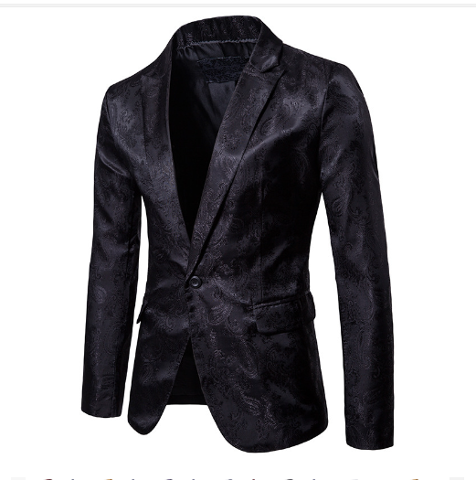 Men's Suit with Stylish One-Button Design and Fit ILLUSION CO