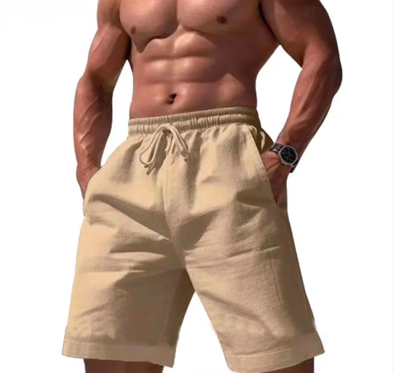 Men's Loose Linen Cotton Shorts