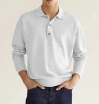 Men's Long Sleeve Button Polo Shirt