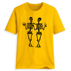 Women's Dancing Skull Beer Graphic T Shirt