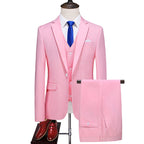 Men's Caramel Color Suit Set for Students and Weddings