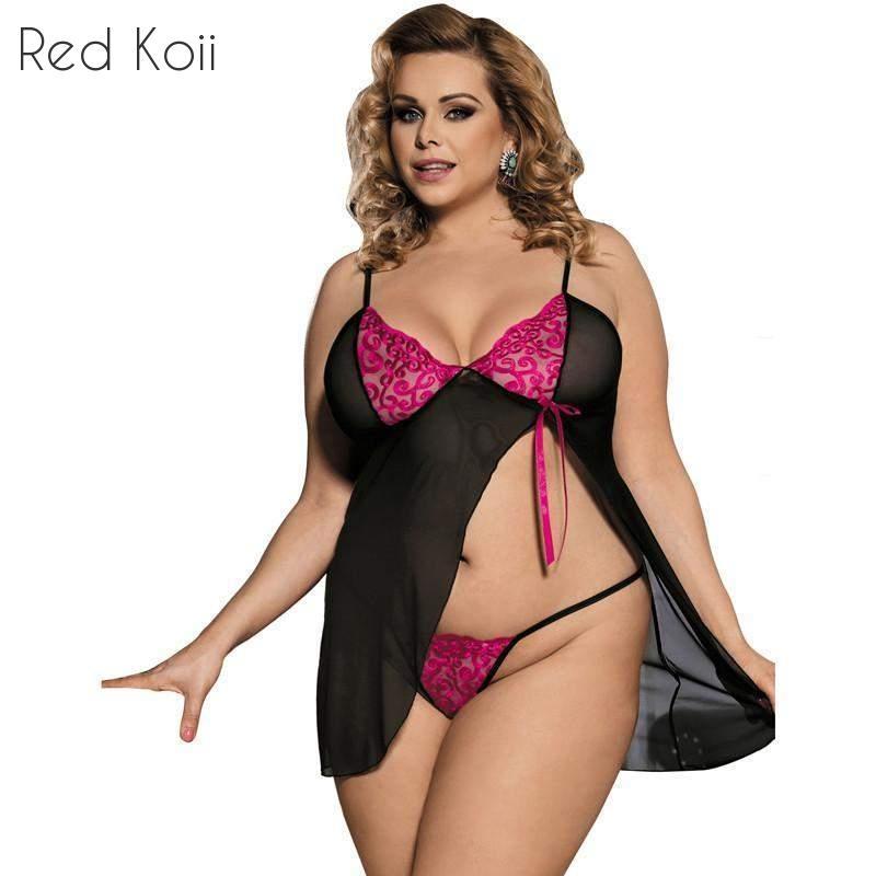 Women's Sexy Cami Nightgown Plus Size Lingerie Women's Lingerie Unbranded XL