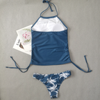 Women's Tropical Print Tie Bikini Set