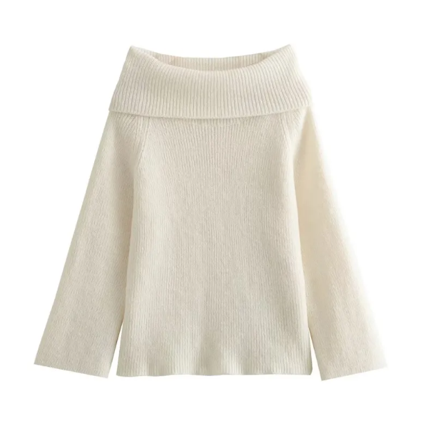 Women's Off Shoulder Pullover Sweater Women's Knitwear & Sweaters Unbranded