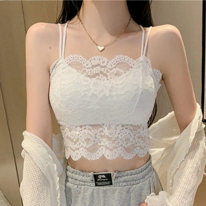 Women's Lace Crop Tops ILLUSION CO