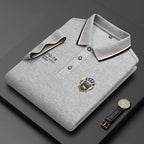 Men's Casual Short Sleeve Embroidered Tops