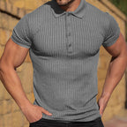 Men's Casual Short Sleeved Polo Shirt