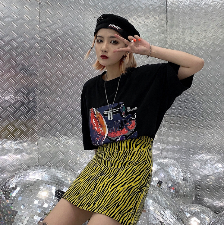 Women's Zebra Print Mini Skirt Women's Skirt Unbranded