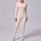 Women's Winter One-piece Sports Yoga Jumpsuit Backless Tight Jumpsuit