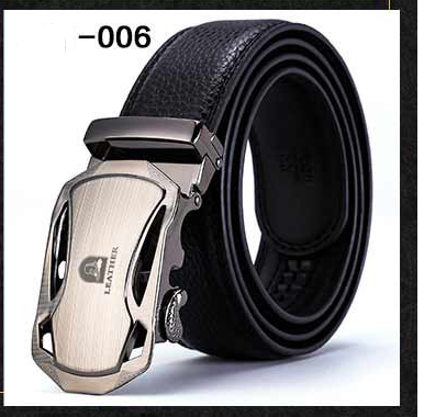 Men's Smooth Automatic Buckle Genuine Leather Belt