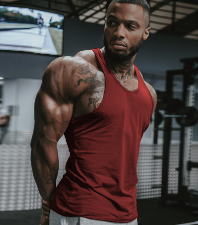 Men's Fitness Elastic Muscle Wide Shoulder Tank Top
