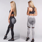 Women's Mesh Panel Yoga Leggings for Activewear (Model 3054)