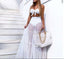 Women's Tulle Patchwork Midi Skirt